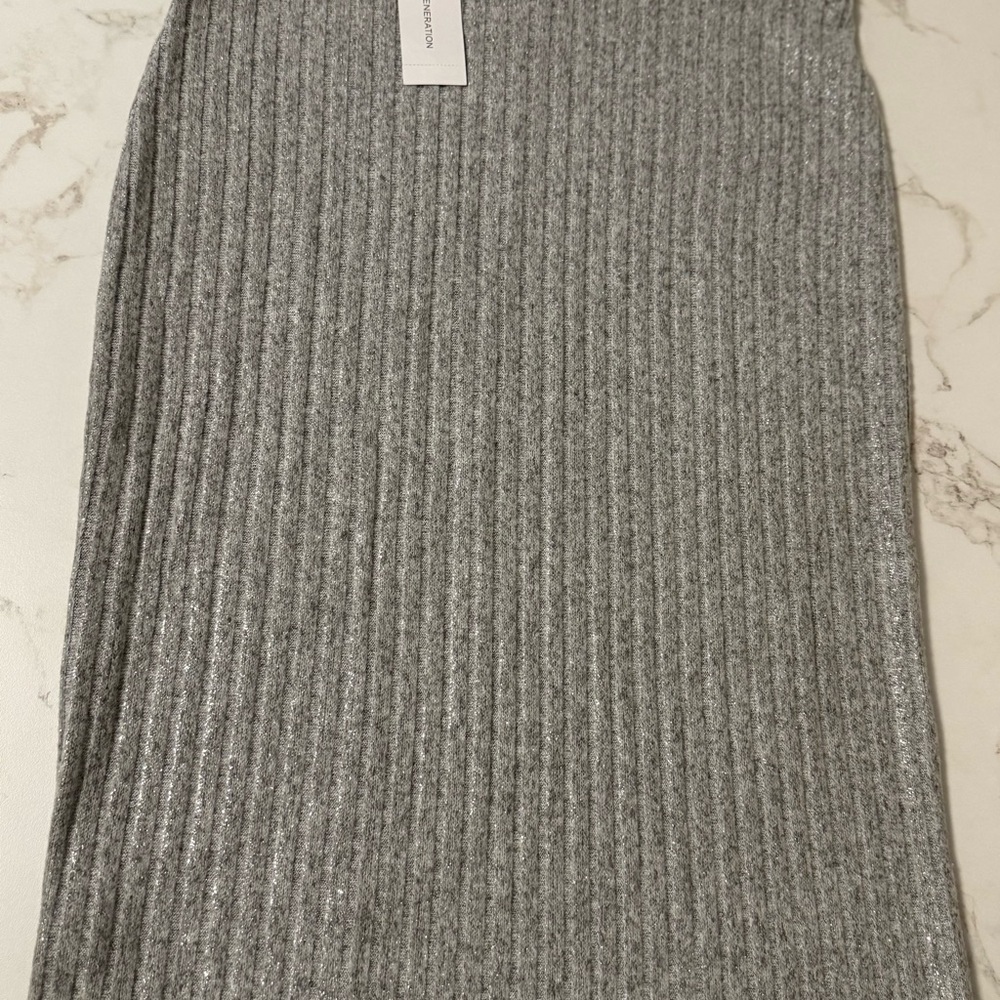 BCBGeneration Heather Gray Pencil Skirt